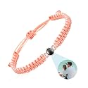 SUPHELPU Bracelet with Picture Inside, Personalized Circle Photo Bracelet Projection, Italian Style Charm Bracelets, Personalized Gifts for Women Boyfriend Couples, Photo Gifts for Memorial