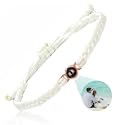 SUPHELPU Custom Bracelets with Picture Inside, Personalized Photo Bracelet Projection, Personalized Gifts for Men Memorial, Men's ID Bracelets