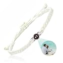 SUPHELPU Custom Bracelets with Picture Inside, Personalized Photo Bracelet Projection, Personalized Gifts for Men Memorial, Men's ID Bracelets