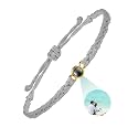 SUPHELPU Custom Bracelets with Picture Inside, Personalized Photo Bracelet Projection, Personalized Gifts for Men Memorial, Men's ID Bracelets