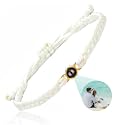 SUPHELPU Custom Bracelets with Picture Inside, Personalized Photo Bracelet Projection, Personalized Gifts for Men Memorial, Men's ID Bracelets