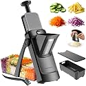 SupMaKin Safe Mandoline Slicer Pro, Vegetable Slicer Chopper with Container
