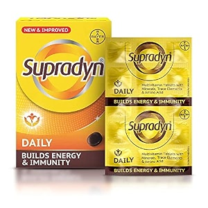 supradyn naturals ginseng multivitamin tablet for men - from india39s no1 brand  ginseng amp grapeseed extract  12 vitamins zinc magnesium  energy immunity stamina mental focus  30 tablets  veg