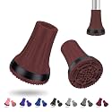 supregear Crutch Tips, 7/8 inch Heavy Duty Rubber Replacement for Crutches, Anti-slip Thickened Feet Cap Walking Cane Tips, Safety Durable Accessories for Seniors Elderly (Set of 2)
