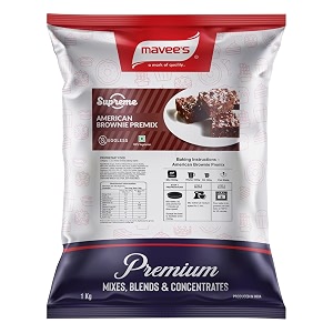 supreme - american brownie cake mix eggless premium baking solutions  instant cake premix powder  1kg