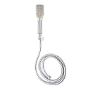ABS Plastic Rectangular Flow Hand Shower Head with 1.5mtr Stainless Steel Tube and Wall Hook | Bathroom Shower | Hand Shower (Set of 1)