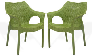supreme cambridge green set of 2 chair fully comfort nd weight bearing capacity 200 kg outdoor chair plastic cafeteria chair