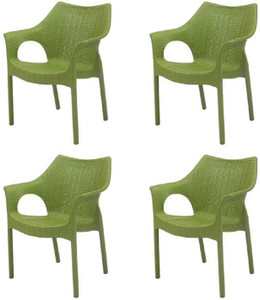 supreme cambridge green set of 4 chair fully comfort nd weight bearing capacity 200 kg outdoor chair plastic cafeteria chair