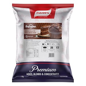 supreme - chocolate tea bite cake mix eggless premium baking solutions  instant cake premix powder  1kg