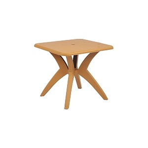 supreme dinner dining table amber gold 4 seater