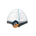 Supreme On Mosquito Net for Double Bed (6 x 6.5 Feet) | Queen-Size Premium Machardani with 30 Star Design | 30 GSM | Strong &amp; Durable | Foldable Tent Type | Corrosion Resistant Frame