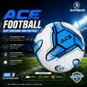 Supreme Football (Ace) Machine Stitched 32 Panel Football - Size: 3