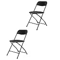 Supreme Furniture Amity Folding Chair with Heavy Duty Metal Frame | Armless Foldable Chair for Home, Office, Hospital, Cafeteria, Restaurant, Indoor &amp; Outdoor Use | Aqua Blue | Set of 2