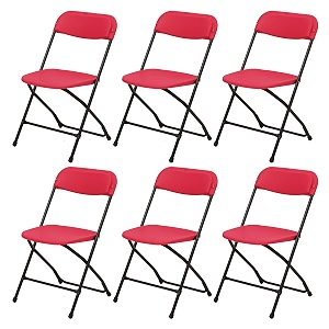 supreme furniture amity polypropylene with metal frame folding without arm chair suitable for home office hospital garden cafeteria restaurant hotel resort indoor amp outdoor set of 6 pink