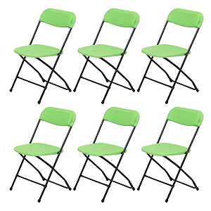 supreme furniture amity polypropylene with metal frame folding without arm chair suitable for home office hospital garden cafeteria restaurant hotel resort indoor amp outdoor set of 6 parrot green