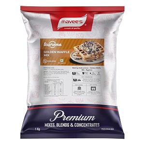 supreme - golden waffle cake mix eggless premium baking solutions  instant cake premix powder  1kg