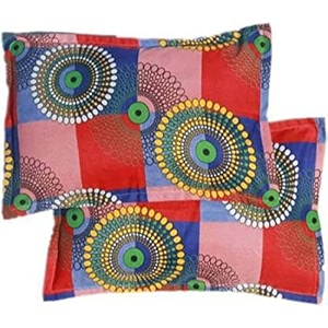 beautiful microfiber printed pillow cover- set of 1- 17x27 in inches pack of 2 pcs in a box red