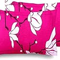 Beautiful Microfiber Printed Pillow Cover- (Set of 1)- 17x27 in inches (Pack of 2 Pcs in a Box). (Hot Pink)