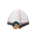 Supreme On Mosquito Net for Double Bed with Pocket for Mobile, Spectacles King-Size Premium Machardani, 6.5 Feet x 6.5 Feet Strong and Durable, 30 GSM, Tent Type, Foldable, Corrosion Resistant