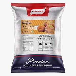 supreme - vanilla muffin cake concentrate eggless  premium baking solutions  instant cake premix powder  1kg