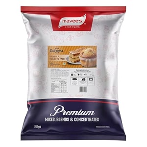 supreme - vanilla tea bite cake mix eggless premium baking solutions  instant cake premix powder  5kg