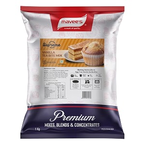 supreme - vanilla tea bite cake mix eggless premium baking solutions  instant cake premix powder  1kg