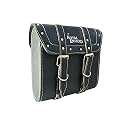 M1 Bike A1 Quality Saddle Bag Rectangle Waterproof Side Saddle Bag Black for Royal Enfield Bullet Thunder Bird 350
