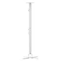 suptek White Projector Ceiling Mount Bracket Fits Flat or Sloped Ceiling Height Adjustable with Extendable Length 30.7-49.21inch,for LCD/DLP Projectors,White (PR05LW)