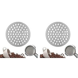 supvox 51mm puck screen for espresso 08mm fine mesh 304 steel 2 pcs