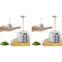Supvox Tea Infuser Cube 304 Stainless Steel Strainer Hook Chain Fine Mesh