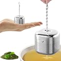 Supvox Tea Infuser Cube 304 Stainless Steel Strainer Hook Chain Fine Mesh
