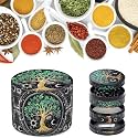 Supvox Herb Grinder Crusher Zinc Alloy 4-Layer Precision Teeth Spice Mill
