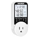 SURAIELEC Outlet Watt Meter, 90-250V Wide Range Power Meter Cost Calculator