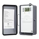Suraielec Pool Timer, 7-Day 24-Hour Digital Pool Pump Timer, 40 AMP Heavy Duty, 120/240/277 VAC, Outdoor Metal Casing, Electric Switch Box for Swimming Pump, Hot Water Heater, Spa, Lights