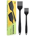SURDOCA Silicone Pastry Basting Brush - 2Pcs 10 + 8 in Heat Resistant Brush for Baking Cooking Food, BPA Free Kitchen Brush for Sauce Butter Oil, Stainless Steel Core Design for Barbecue BBQ Grilling