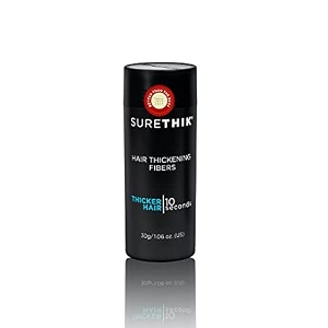 surethik hair thickening fibers - 30g - natural - high performance hair loss concealer - does not run when wet dark brown