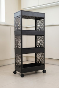 surety for safety shelf organizers black plastic
