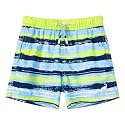 SURF CUZ Surfcuz Little Boys Swim Trunks UPF 50+ Toddler Beach Shorts Swimsuit Kids Quick Dry Swimwear