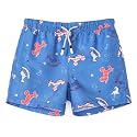 SURF CUZ Surfcuz Little Boys Swim Trunks UPF 50+ Toddler Beach Shorts Swimsuit Kids Quick Dry Swimwear