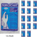 SURGICARE STERILE SURGICAL RUBBER GLOVES 7 Rubber Surgical Gloves
