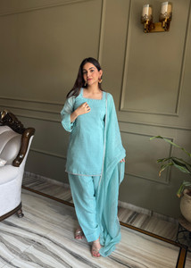 SURPANTH Women Kurta Palazzo Dupatta Set