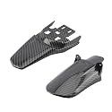 Surron Rear Fender and Shock Mudguard Compatible with Light Bee S X Segway X160 X260 Ebike-Imitation Carbon Fiber