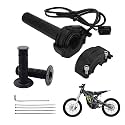 Surron Throttle Handle, Full Twist Throttle with Rolling Bearing with Handlebar Grip Cable Kit Compatible with Sur Ron Light/Bee/X/S / X260 Electric Dirt Bike