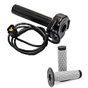 Surron Throttle Handle, Full Twist Throttle with Rolling Bearing with Handlebar Grip Cable Kit Compatible with Sur Ron Light/Bee/X/S / X260 Electric Dirt Bike