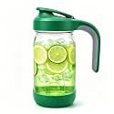 Sursip 32oz Glass Mason Jar Pitcher with Lid and Handle