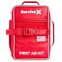 SurviveX Large Pro First Aid Kit, Emergency Kit for 5-6 People