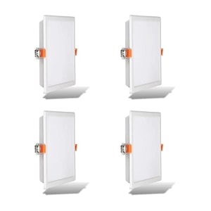 surya 15w led dazzle maxx sqaure downlighter surface led downlight for ceiling led ceiling light for home amp hall white medium pack of 4