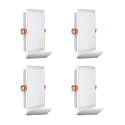 Surya 15W LED Dazzle MAXX Sqaure DOWNLIGHTER, Surface LED Downlight for Ceiling, LED Ceiling Light for Home & Hall, White, Medium, (Pack of 4)
