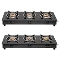 Surya Flame LPG STOVE 3 Burner LIFESTYLE(Pack of 2) | 2 Years Warranty