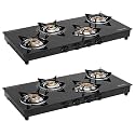 Surya Flame LPG STOVE 4 Burner LIFESTYLE(Pack of 2) | 2 Years Warranty